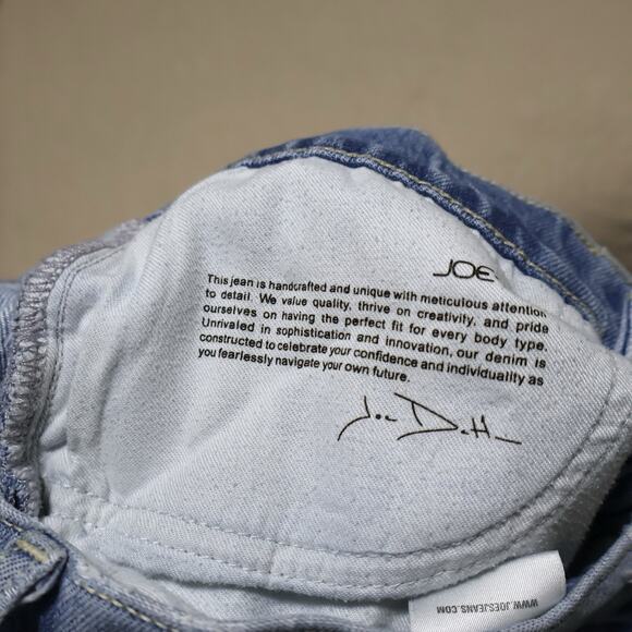 Joe's Jeans Mia Raw Hem High Rise Light Wash Wide Leg Loose Baggy Ankle Jeans 29 - Picture 10 of 10